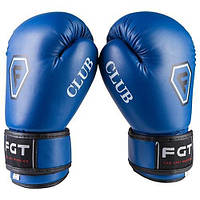 Боксерские перчатки 4 oz синие FGT CLUB Flex