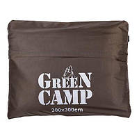 Пол дополнительный для палатки, тента, Green Camp 300*300 cм, коричневый