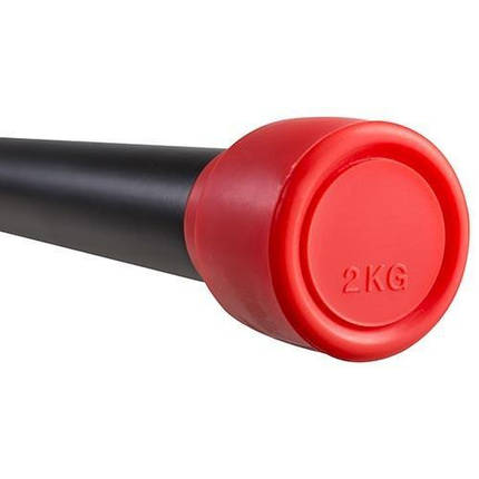 Бодибар 2 кг World Sport діаметр 30 мм, червоний, фото 2