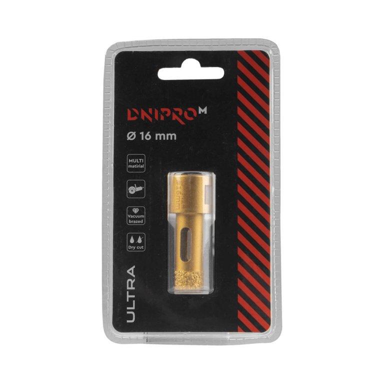 Свердло алмазне для КШМ Dnipro-M ULTRA 16 мм, фото 1