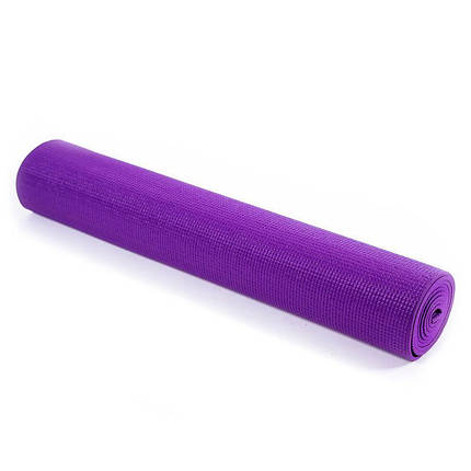 Йогамат килимок для фітнесу 61*173*0,5 см фіолетовий Green Camp, фото 2