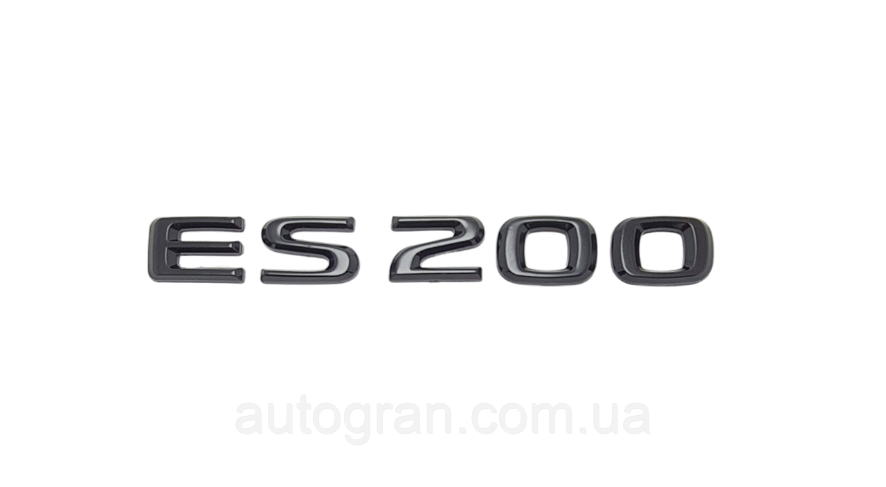 Емблема напис багажника Lexus ES200 чорна