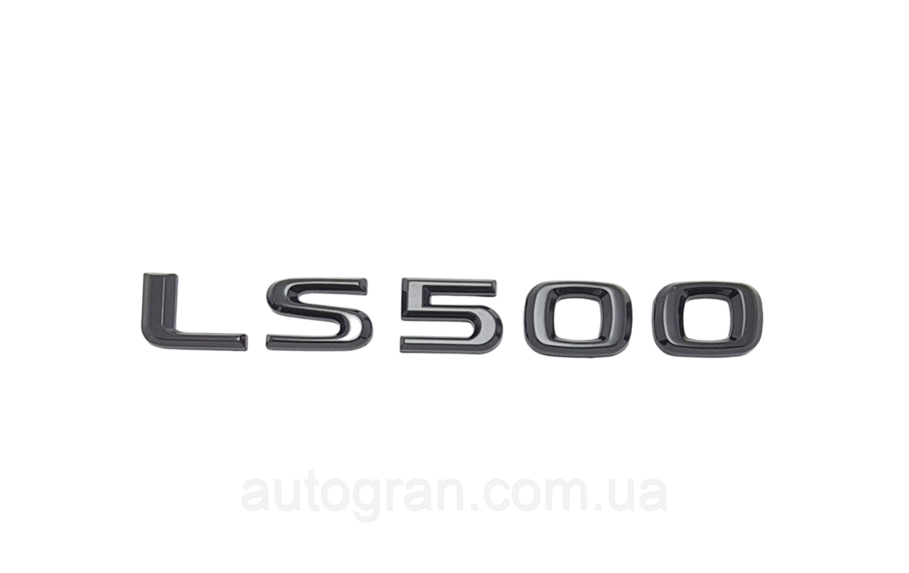 Емблема напис багажника Lexus LS500 чорна