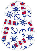 Італійський гіпоалергенний дитячий очний пластир - оклюдер Ortopad "Маяк та якір" по 10шт