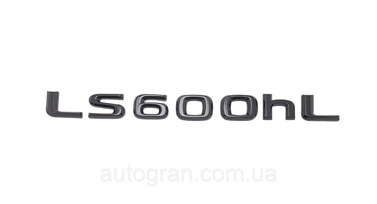 Емблема напис багажника Lexus LS600hl чорна