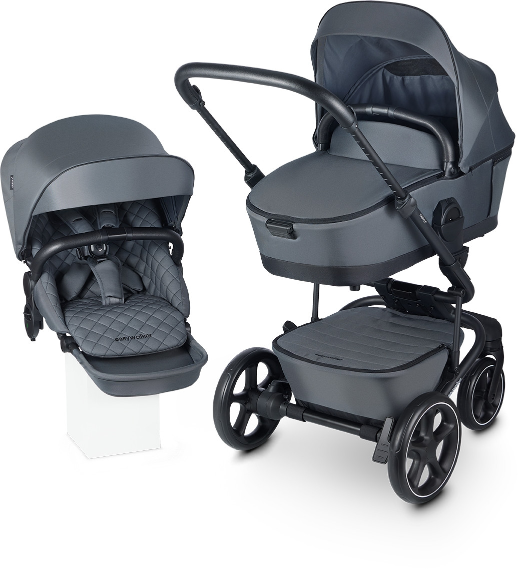 Коляска універсальна 2в1 Easywalker Harvey 5 Premium ERGO, Mineral Grey