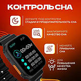 Смарт-годинник Smart Watch GW Ultra 8-2.08 дюйма спортивні режими, моніторинг здоров'я, дзвінки Black, фото 2