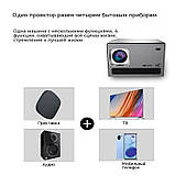 Розумний проєктор з Wi-Fi XPro X6 Android 10, 4K, Bluetooth, 4-ядерний, 1/8 Гб, для домашнього кінотеатру, фото 5