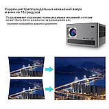 Розумний проєктор з Wi-Fi XPro X6 Android 10, 4K, Bluetooth, 4-ядерний, 1/8 Гб, для домашнього кінотеатру, фото 6