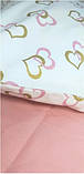 Комплект постільної білизни для дівчаток Сердечка, фото 4