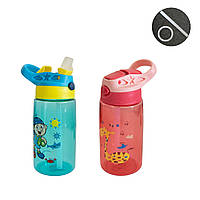 Пляшка для води із трубочкою Baby Bottle LB400 500ml 2шт./уп. Синя та Червона пляшечка для води дитяча
