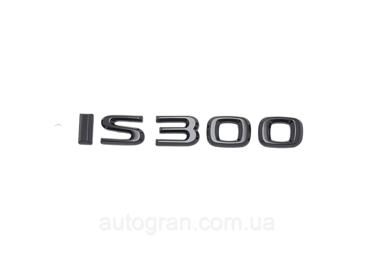 Емблема напис багажника Lexus IS300 чорна