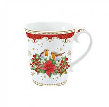 Різдвяна порцелянова чашка "Різдвяні спогади" від італійського бренду Easy Life 275 мл