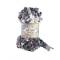 Пряжа Alize Puffy FINE Color 5925 фантазийная нить плюшевая