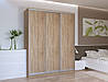 Шафа купе Doros Сіті Лайт Дуб Cонома 3 ДСП 180х60х225 (42002003), фото 3