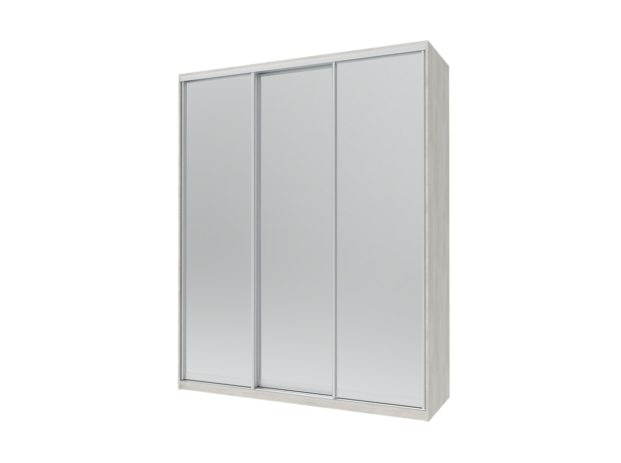 Шафа купе Doros Сіті Лайт Біле дерево 3 Дзеркала 180х60х225 (42002045), фото 1