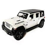 Іграшкова машинка металева Jeep Wrangler Unlimited Rubicon, Джип, білий, звук, світло, інерція, откр двері, капот, Автоексперт,, фото 2