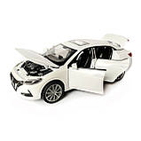 Іграшкова машинка металева Nissan Sylphy, ніссан, білий, звук, світло, інерція, откр двері, капот, Автоексперт, 1:32,14,5*7*5 см, фото 4