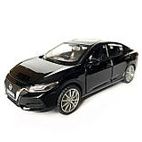 Іграшкова машинка металева Nissan Sylphy, ніссан, чорний, звук, світло, інерція, откр двері, капот, Автоексперт, 1:32,14,5*7*5 см, фото 3