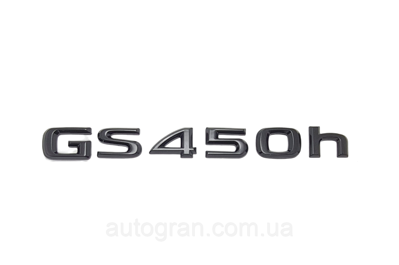 Емблема напис багажника Lexus GS450h чорна