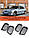 Решітка радіатора BMW (БМВ) 5 series E39 1995 - 2004 року Глянець Ніздрі BMW E39 1995-2004, фото 3