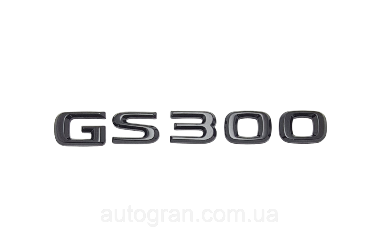 Емблема напис багажника Lexus GS300 чорна