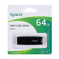 Накопитель USB Flash Drive Apacer AH336 64gb Цвет Чёрный