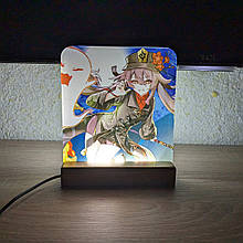 Світильник нічник з надрукованою картинкою Ху Тао Геншин acr-uf000073