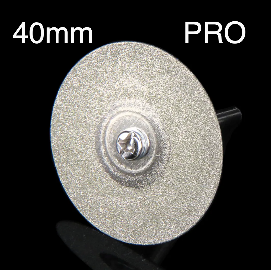 Комплект: Диск алмазний 40 MM PRO -10 шт + тримач дисків (2 шт) для гравера и дриля