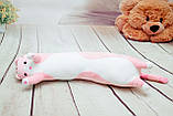 М'яка іграшка "Кіт - батон" 50 см. Іграшка-подушка Рожевий, фото 7