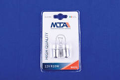 Лампа автомобільна 12V 10W Ba15s R10W (габарити, освітлення номерного знака) (2 шт.) MTA