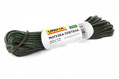 Мотузка плетена 5 мм, 20 м зелена UNIFIX