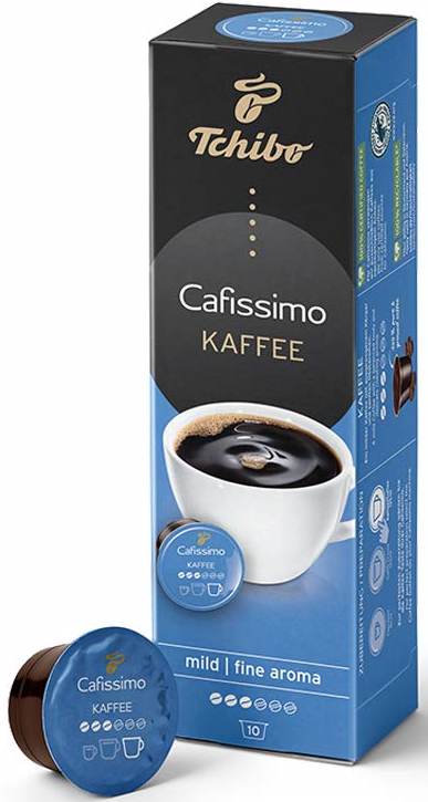 Кава в капсулах ЧИБО Кафісимо/КАФІТАЛІ — Caffitaly Tchibo Cafissimo Kaffee Fine Aroma Mild Blue (короб 10 капсул)