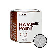 Емаль молоткова Biodur 3в1 Hammer Paint 106 Сріблясто-Сіра 0,7 л