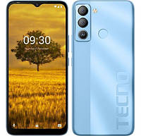 Смартфон Tecno POP 5 LTE (BD4a) 2/32Gb Ice Blue, Телефон Техно Поп с экраном 6,52 дюйма и батареей на 5000 mAh