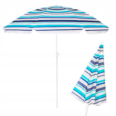 Пляжна парасолька з регульованою висотою Springos 160 см BU0006. Парасолька пляжна, парасолька від сонця, парасолька для пляжу