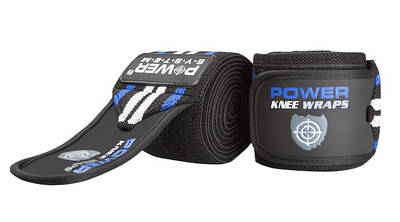 Бинти на коліна Power System Knee Wraps PS-3700 Blue/Black