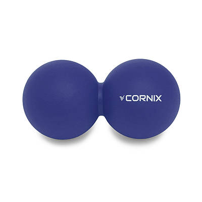 Масажний м'яч Cornix Lacrosse DuoBall 6.3 x 12.6 см XR-0109 Navy Blue