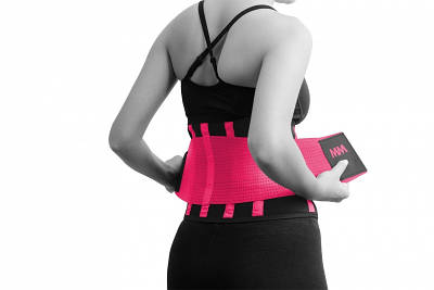 Пояс компресійний MadMax MFA-277 Slimming belt Black/neon pink M