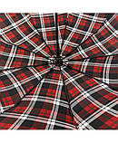 Парасолька автомат Lantana LAN952 на 9 спиць у клітку Червоний, фото 7