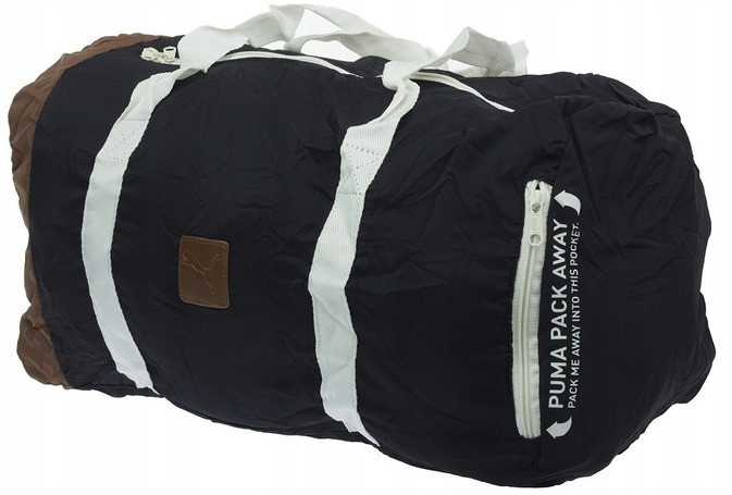 Спортивна Сумка mebelime Puma Pack Away Barrel чорна на 40л