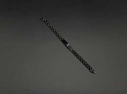 Сталевий браслет під гравіюванням. 21,5см Колір Чорний / Сталевий браслет під гравіюванням. 21,5см Колір Чорний