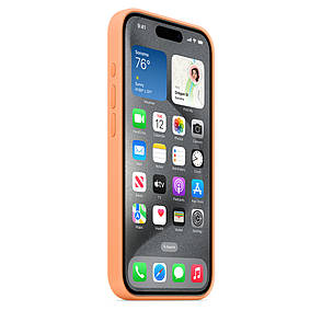 Чохол Silicone Case Premium для iPhone 15 Pro Max Orange Sorbet, фото 3