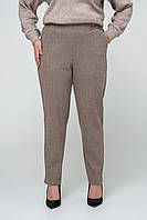 Фирменные женские офисные брюки на резинке, большие размеры