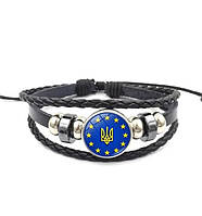 Патриотический плетеный браслет Zhejiang с символикой Украины 7
