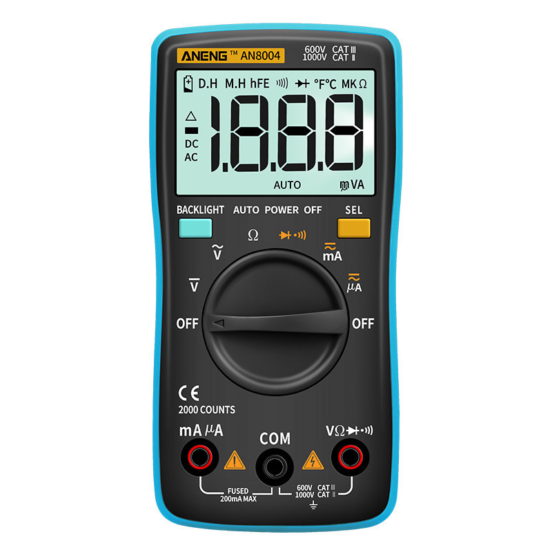 Мультиметр ANENG AN8004, виміру: V, A, R