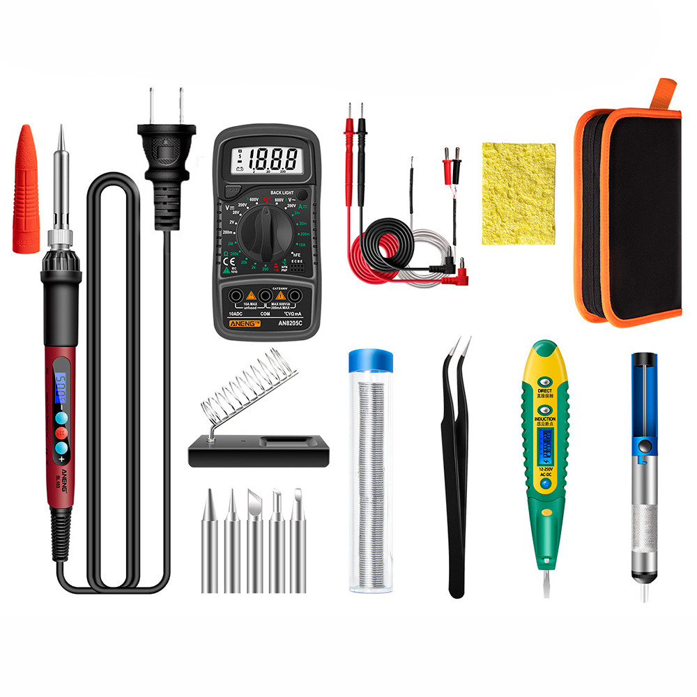 Набір інструментів для паяння ANENG SL-103, 17 предметів, фото 1