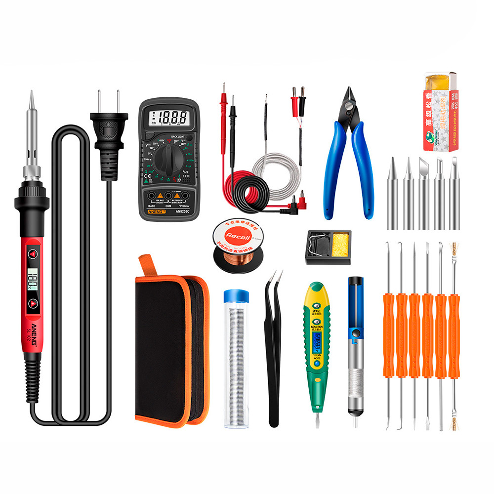 Набір інструментів для паяння ANENG SL-102, 24 предмети, фото 1