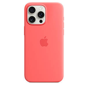 Чохол Silicone Case Premium для iPhone 15 Pro Max Guava, фото 1