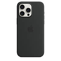 Чохол Silicone Case Premium з MagSafe для iPhone 15 Pro Max Black